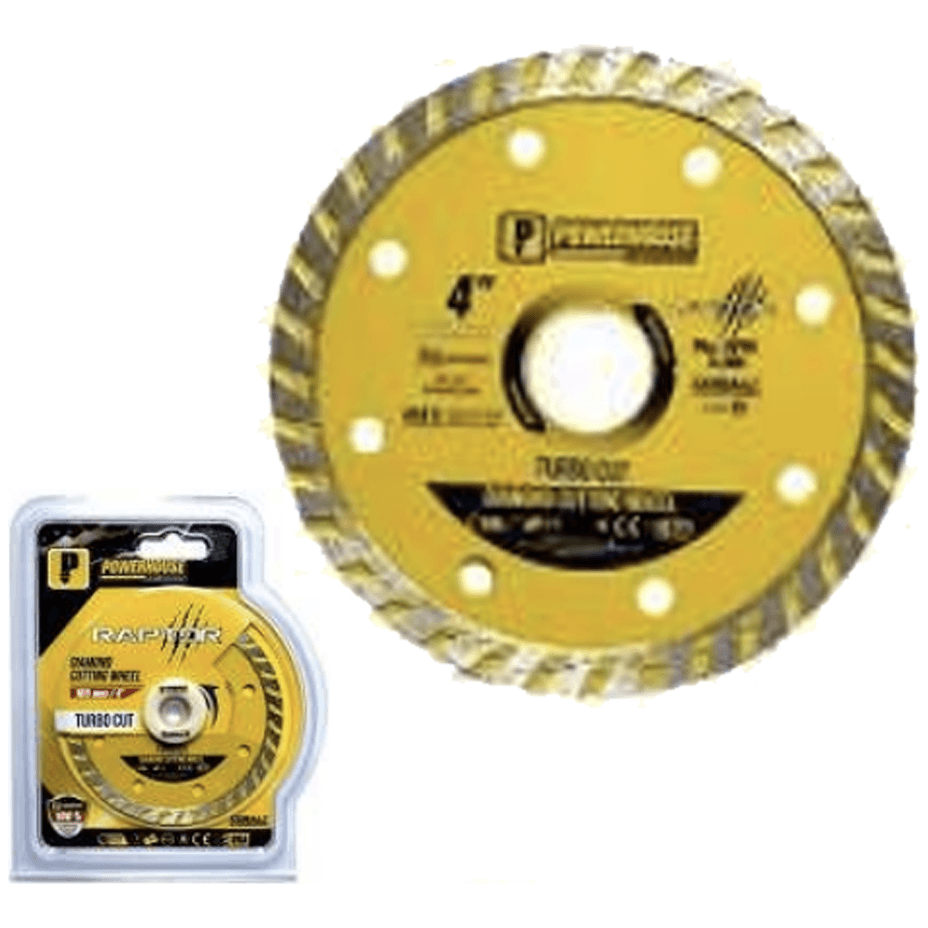 Powerhouse Raptor Series Diamond Cutting Wheel Turbo Cut - KHM Megatools Corp. Powerhouse Raptor Series Diamond Cutting Wheel Turbo Cut - KHM Megatools Corp.